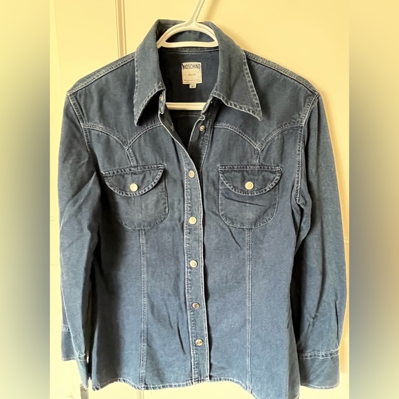 MOSCHINO Denim Shirt (gently used) - Picture 9 of 11